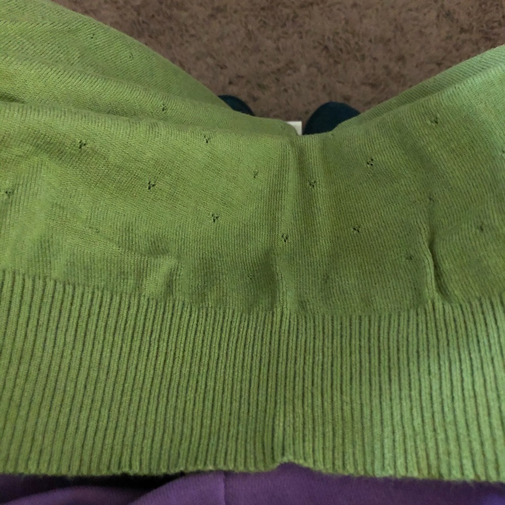 NWOT-Christopher & Banks Short Sleeve Green Top - Picture 6 of 8